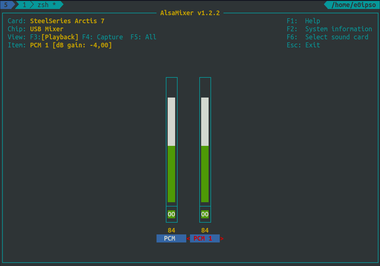 Alsamixer 2